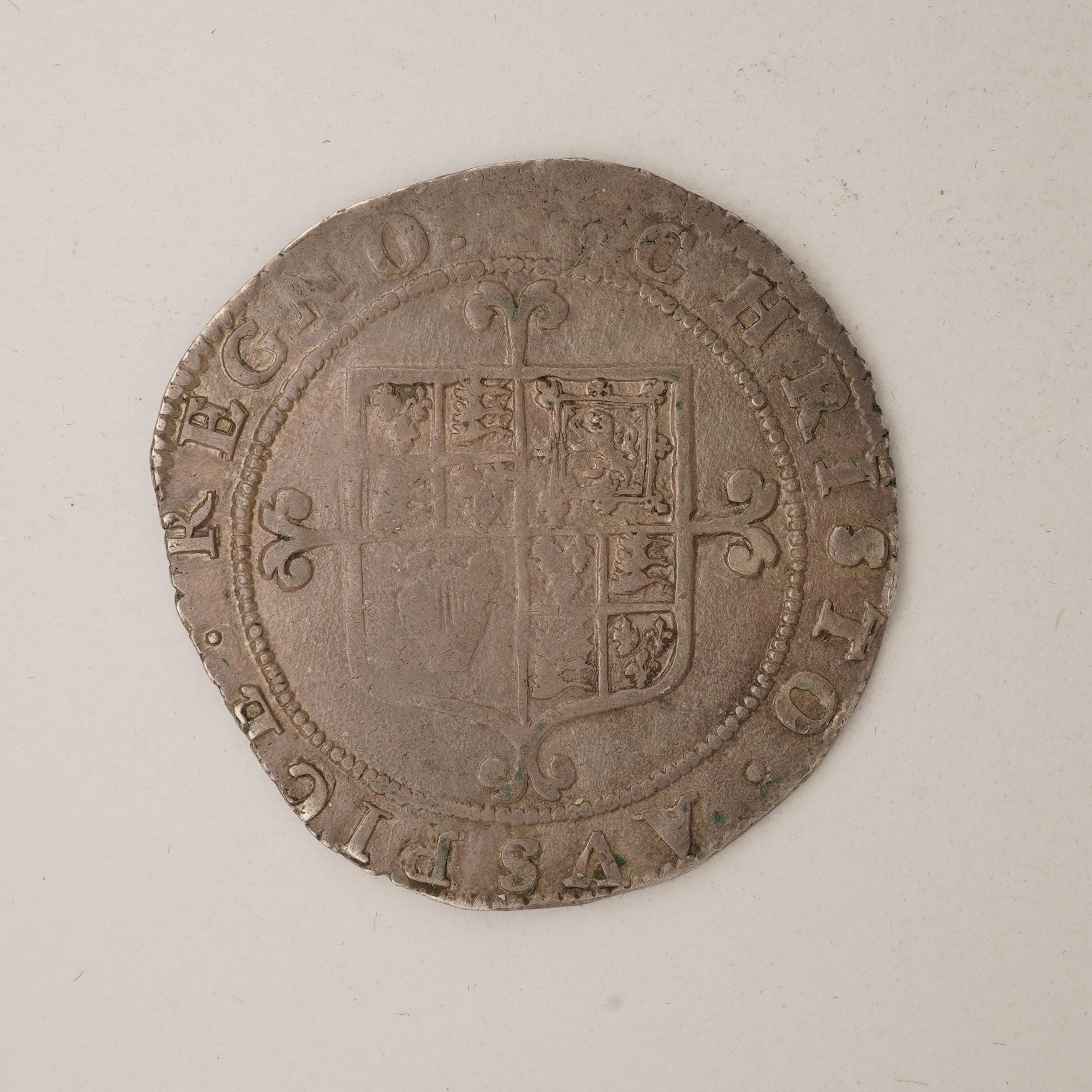 British hammered coins, Charles II (1660-85), silver shilling, third issue, mm. crown, S. 3322, irregular flan otherwise VF, ex. Coincraft